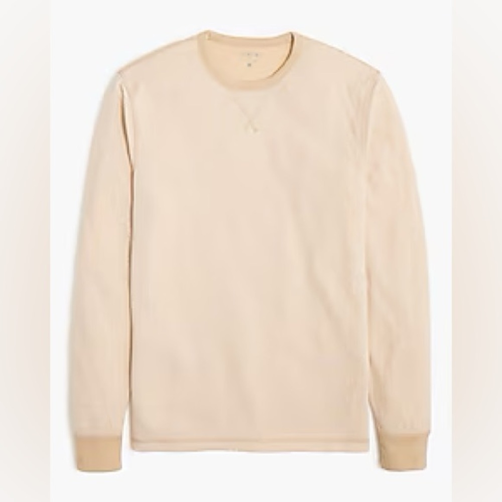 Men's J Crew Cream Long Sleeve Shirt